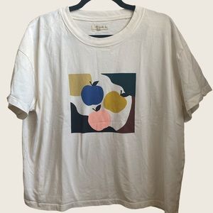 Madewell Apple Picking Graphic Easy Crop Tee